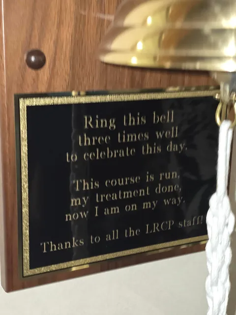 My Grandmother just got to ring the bell signifying she has finished chemo!! [OC]