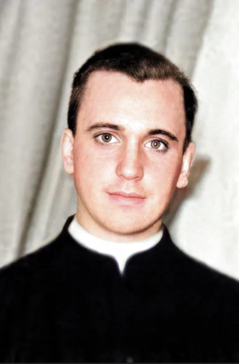 Pope Francis as a young priest in the 1950s.