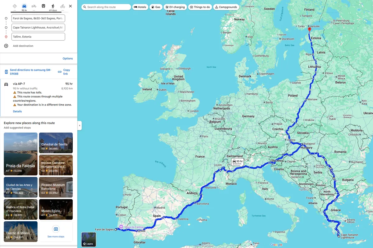 It is now possible to drive from Portugal to Greece/Turkey without a single passport check. Congratulations Europe!