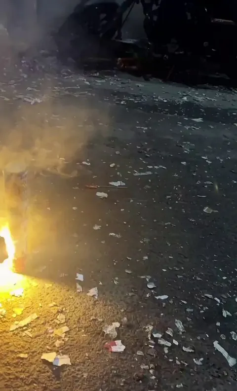 Filming the fireworks