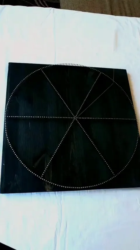 Creating this string art piece