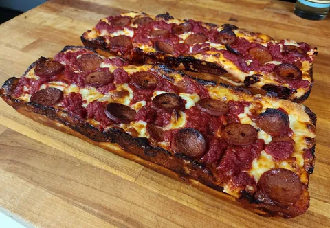 Loaf Pan Pizzas [homemade]