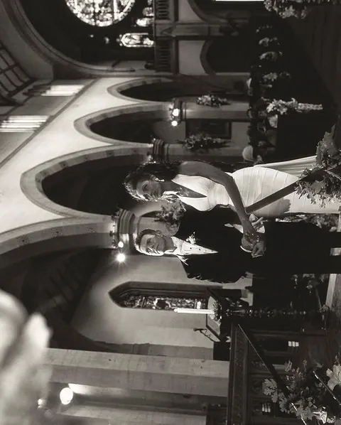 Iman &amp; David Bowie on their wedding day in Florence, Italy, June 6, 1992