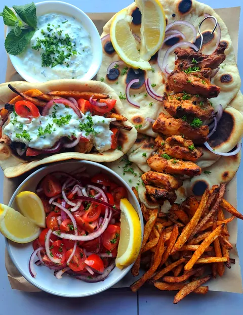 [Homemade] Chicken Gyros