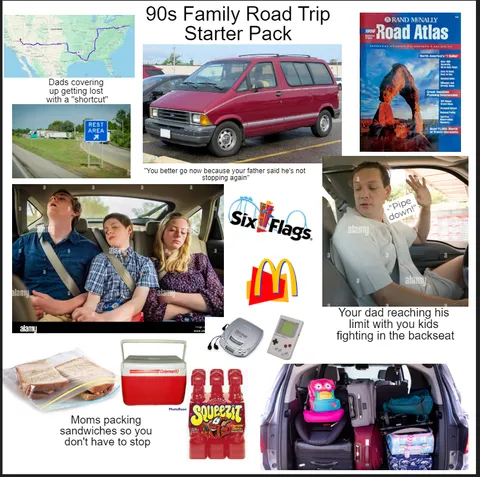 90s Family Road Trip Starter Pack