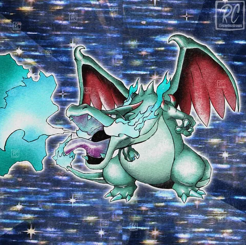Mega Charizard X  &amp; Y Gen 1 Retro Style! [OC]