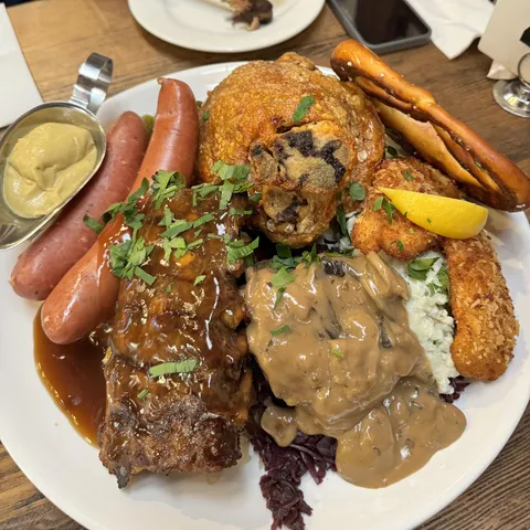 [I ate] German meat platter 