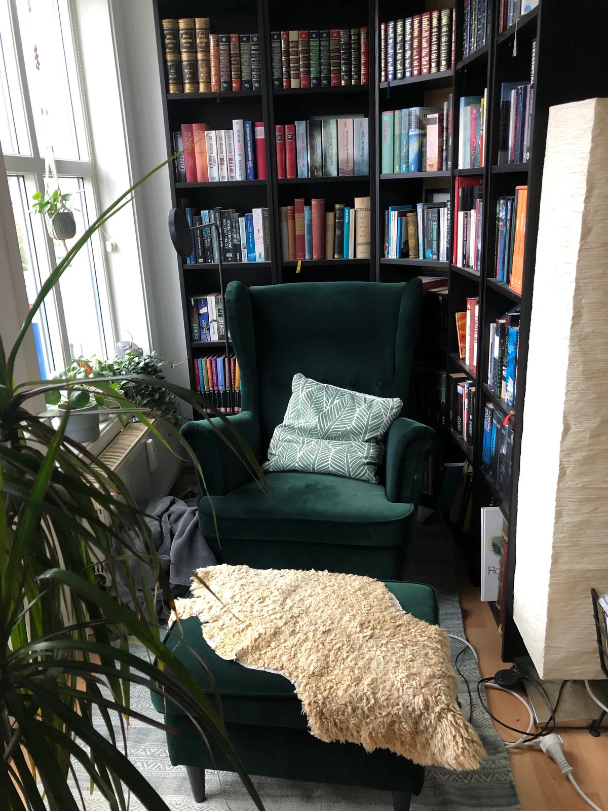 Since we are moving, I had to say goodbye to my reading nook today
