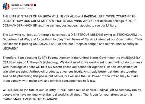 Hey, OpenAI: Watch and f****** learn. This is how you stand up to power. [On Anthropics stands against US Pentagon]