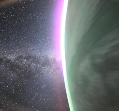 [OC] I photographed the Milky Way from the ISS