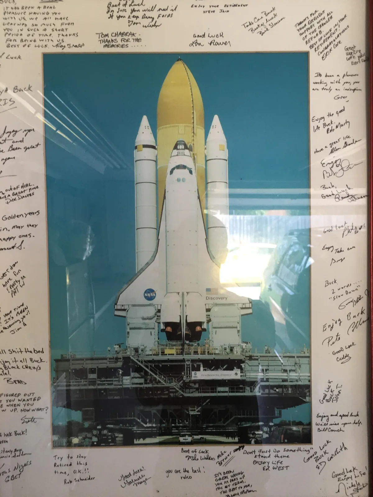 My grandfather was given this after retiring. He worked on the Crawler.