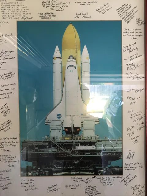 My grandfather was given this after retiring. He worked on the Crawler.