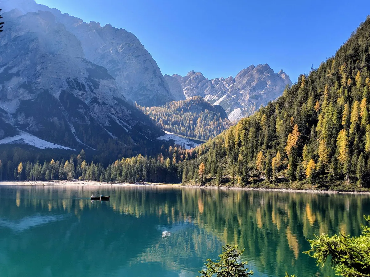 Went to the Dolomites in Italy last weekend. Can't believe how beautiful the weather was in October!