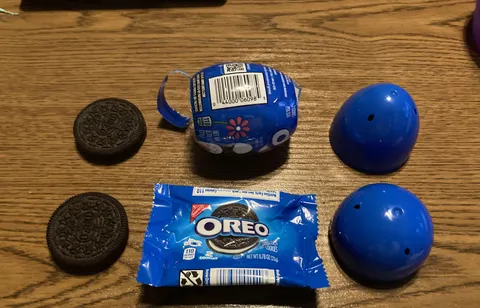 All this plastic garbage for 2 Oreos