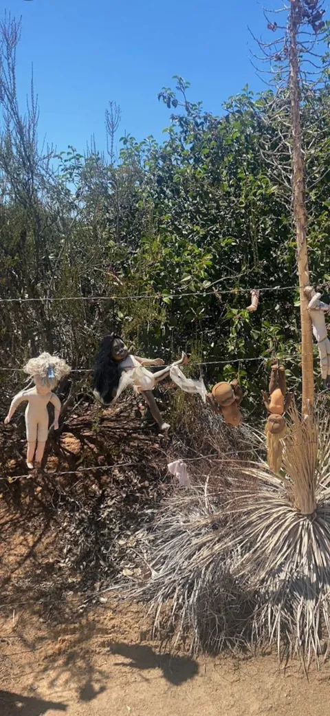 This creepy ass place we found in the middle of nowhere in the mountains east of San Diego.