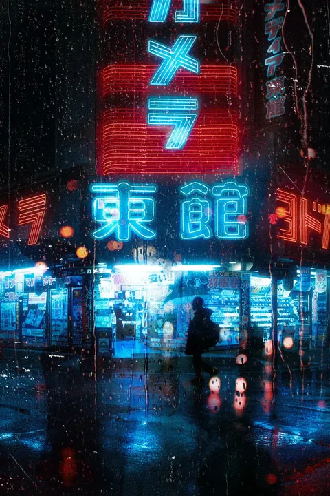 ITAP of a rainy tokyo night