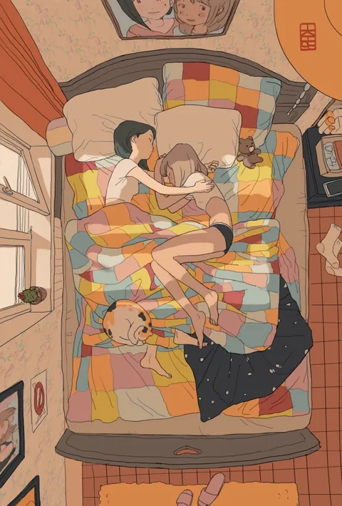 Lovers by Chunae, digital, 2018.