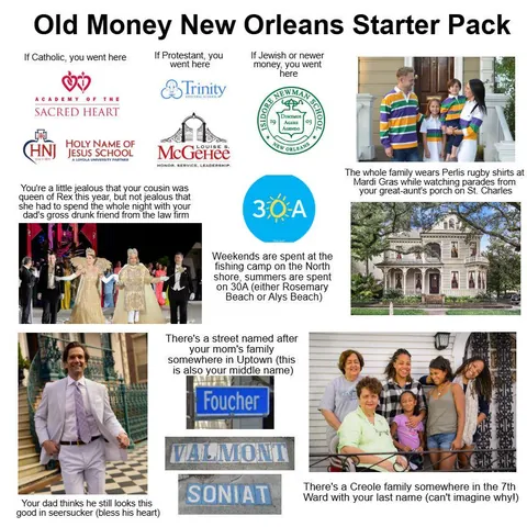 Old Money New Orleans Starter Pack