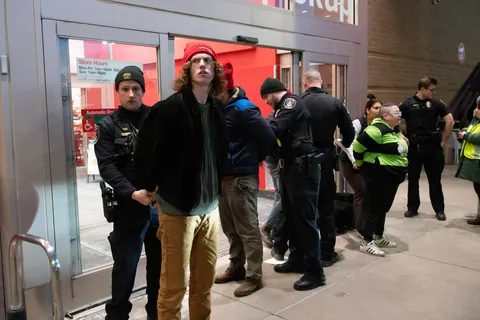 OC: Today anti-ICE protesters were arrested during demonstration at Target in Richfield, Minnesota