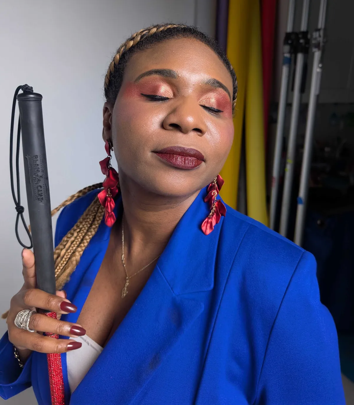 My SO is blind and I do her makeup, here's the look for her official Author Headshot! I played with some undereye, felt I got a bit carried away maybe