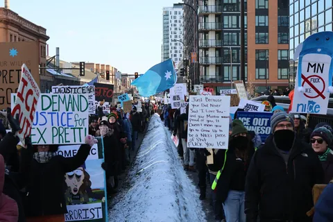 Minneapolis - Yesterday's Government Plaza Protest [OC]