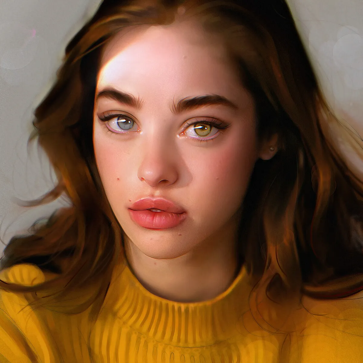 Girl with Heterochromia, Irakli Nadar, Digital, 2019