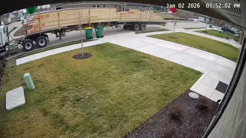 Semi truck stole my trash can