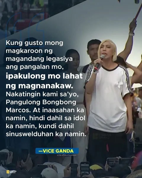 VICE GANDA to PRES. BONGBONG MARCOS: “IPAKULONG ANG MGA MAGNANAKAW!”