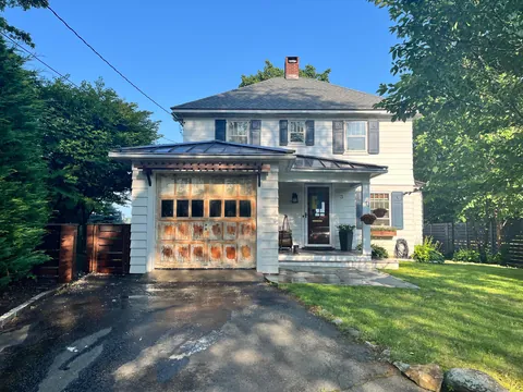 Only took all summer… finally stained my garage door.