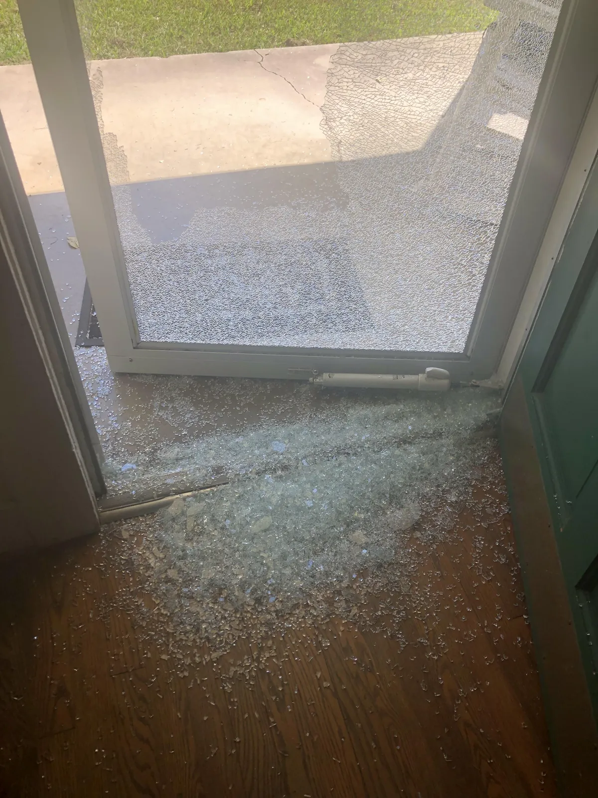 Guy who mows my lawn somehow did this while weed-eating.