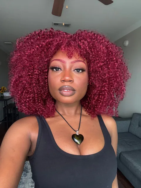 where are my colored brow girlies? I used Athena face paint (red) and went over it with red eyeshadow ❤️