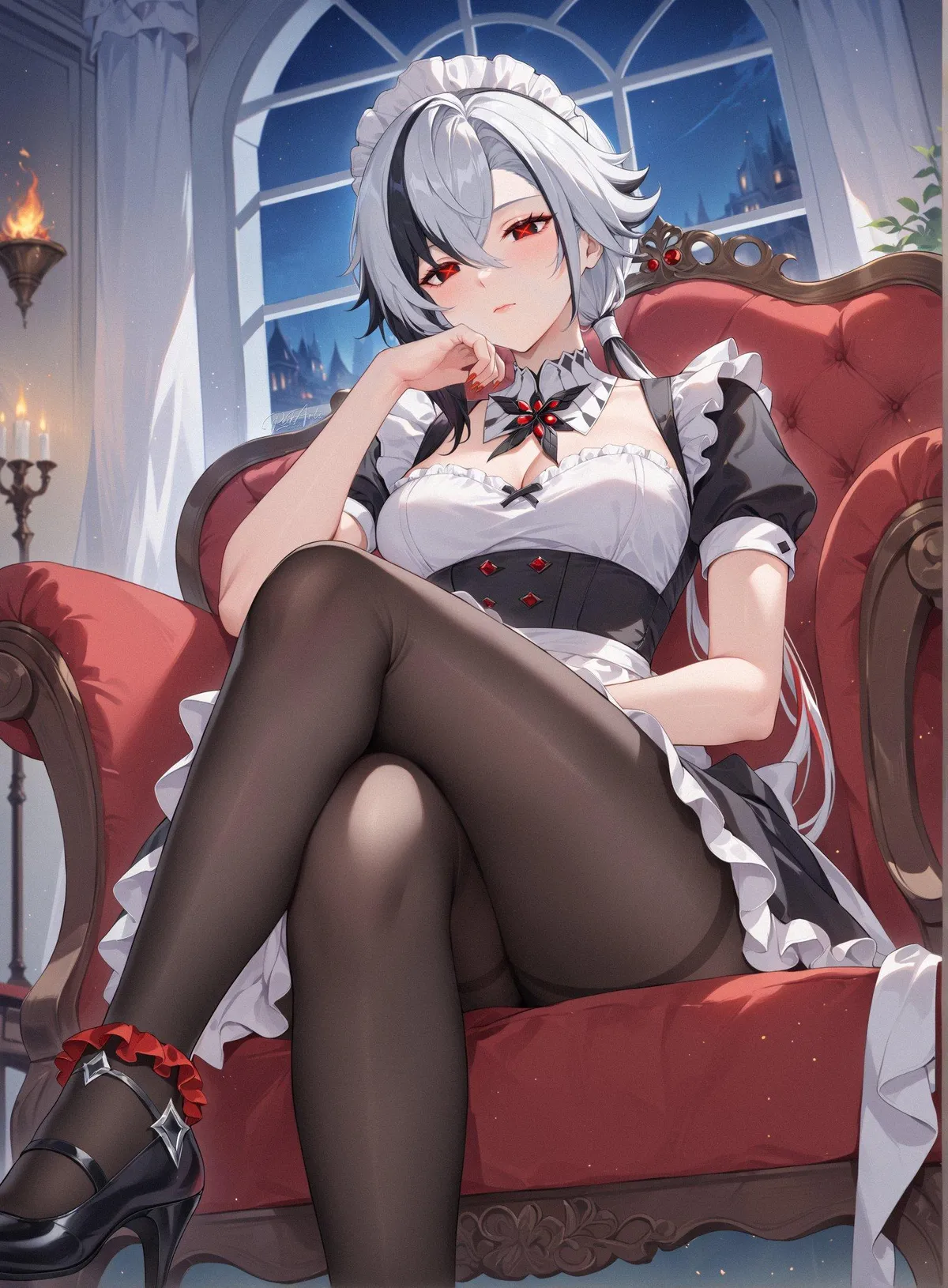 Maid Arlecchino [Genshin Impact]