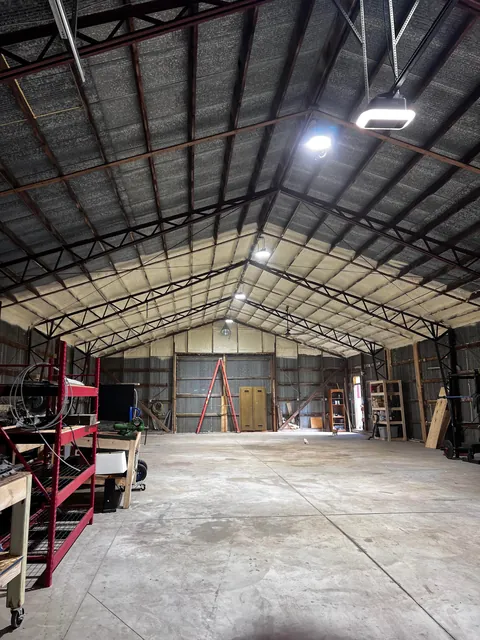 Progress from my 60+ yr old pole barn / workshop build