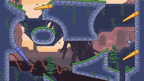 Four months ago r/gaming helped our brutal pinball climbing game take off. The demo for Fallosophy is finally live!