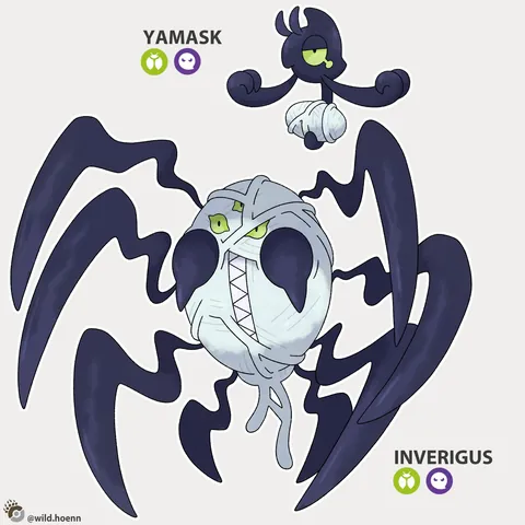 I designed a Yamask of every type!