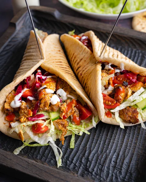 [OC] Chicken Shawarma with Laffa Bread