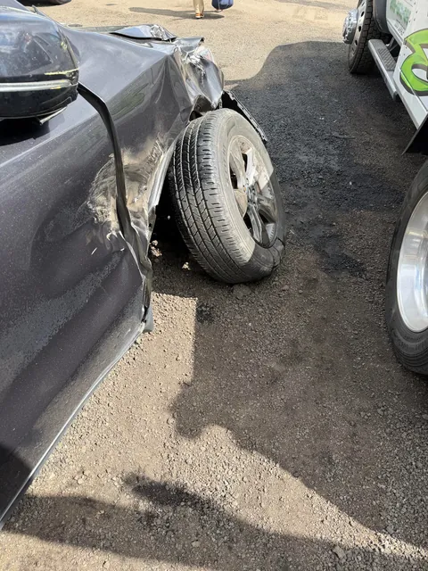 Told my mom who was borrowing my car this morning “bring it back in one piece!” Truck basically ran her off the road