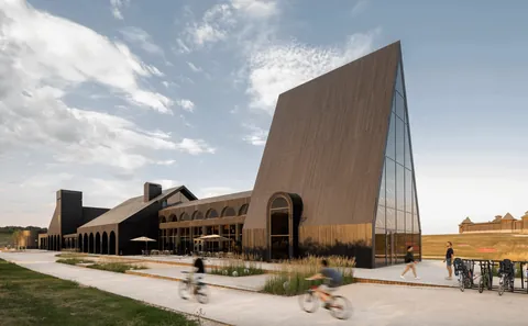 Hospitality Center at Kudykina Gora Park by Megabudka in Lipetsk Oblast, Russia