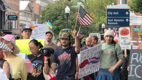 No Kings Event in Bentonville, Arkansas