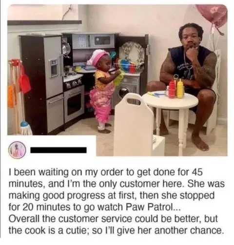 He visited his daughter's kitchen and left an honest review