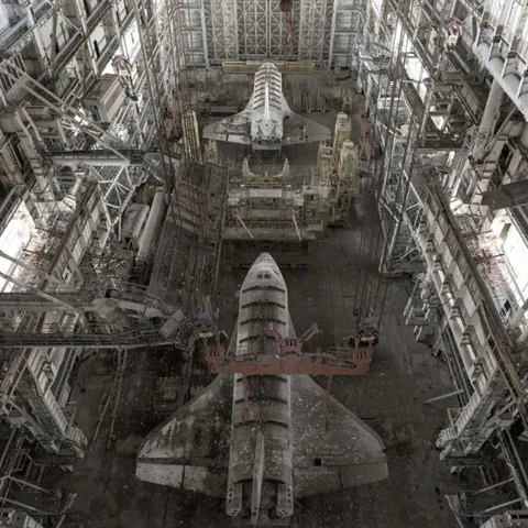 Russian space shuttles left abandoned for 30 years