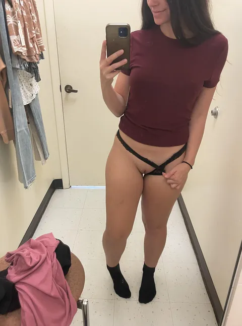 Lil snack in the dressing room