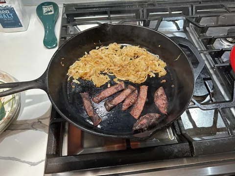 [homemade] mushroom, onion and swiss dogs