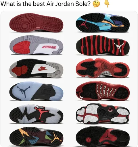 What is the best Air Jordan Sole? 🤔👇