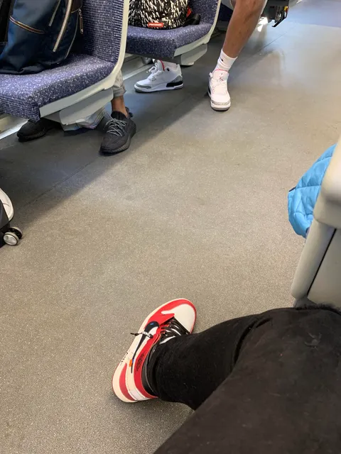 The train I was on today was on fire 🔥