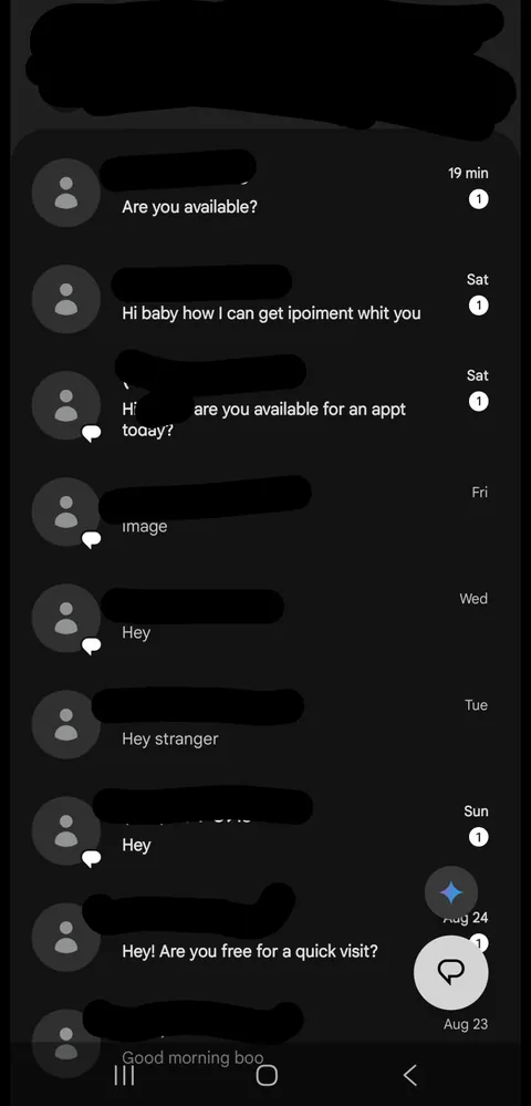 I got a prostitutes old phone number...