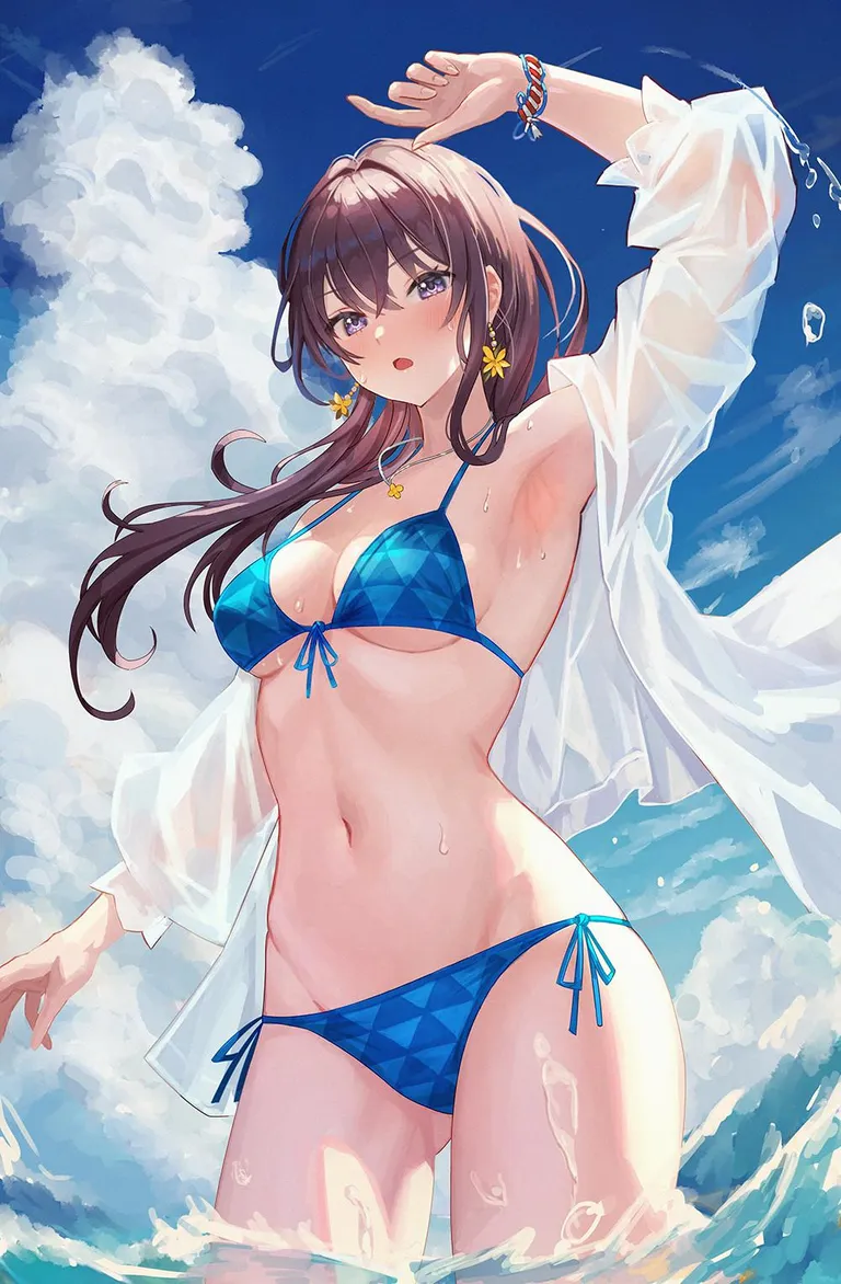 Blue bikini in summer (동동 / ddcc0123)