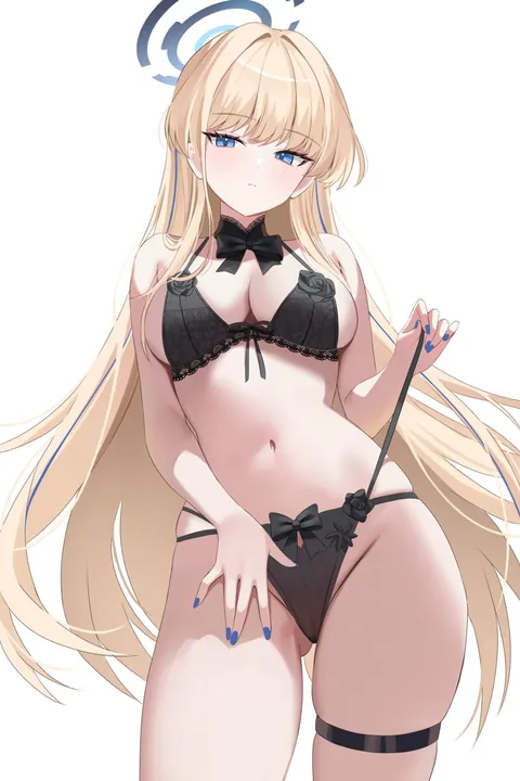 Asuma begins to strip [blue archive] (nannung)