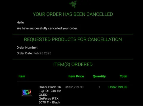 Razer is CANCELLING LAPTOP PRE ORDERS FROM FEBRUARY!