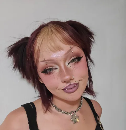Tried my hand at egirl style makeup